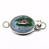 Czech lampwork clasp