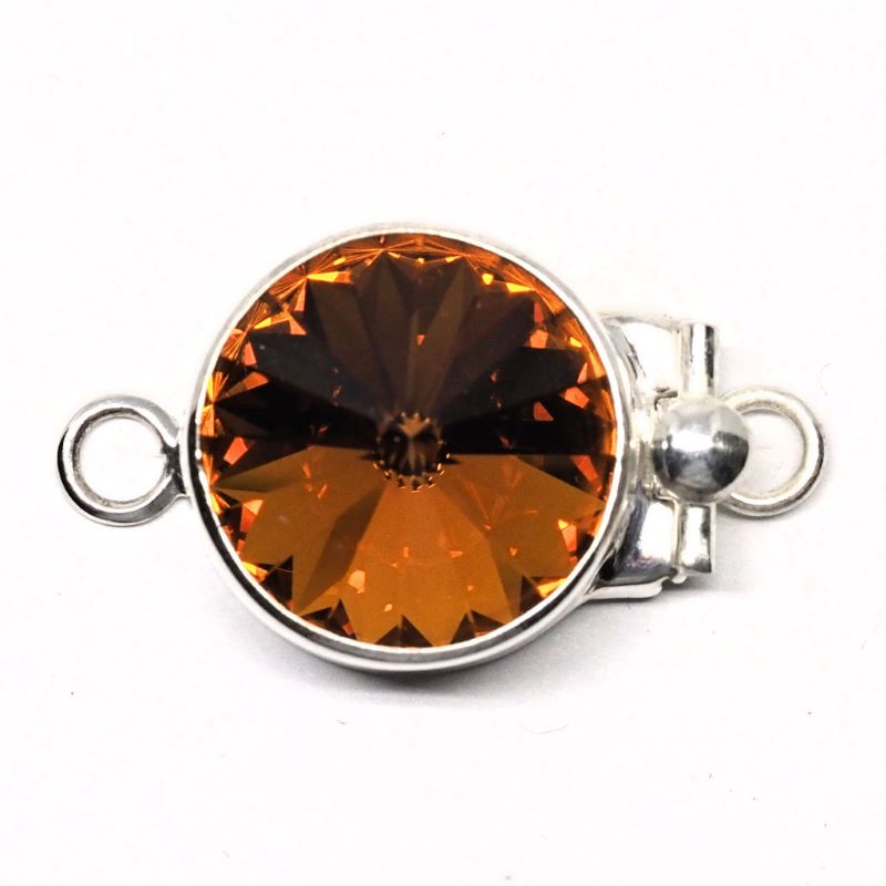 Topaz Swarovski rivoli clasp