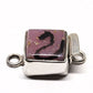 Square pink and black clasp