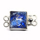 German dark and light blue silver foil clasp