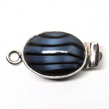 Black and blue clasp