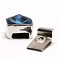 Light sapphire Swarovski square clasp