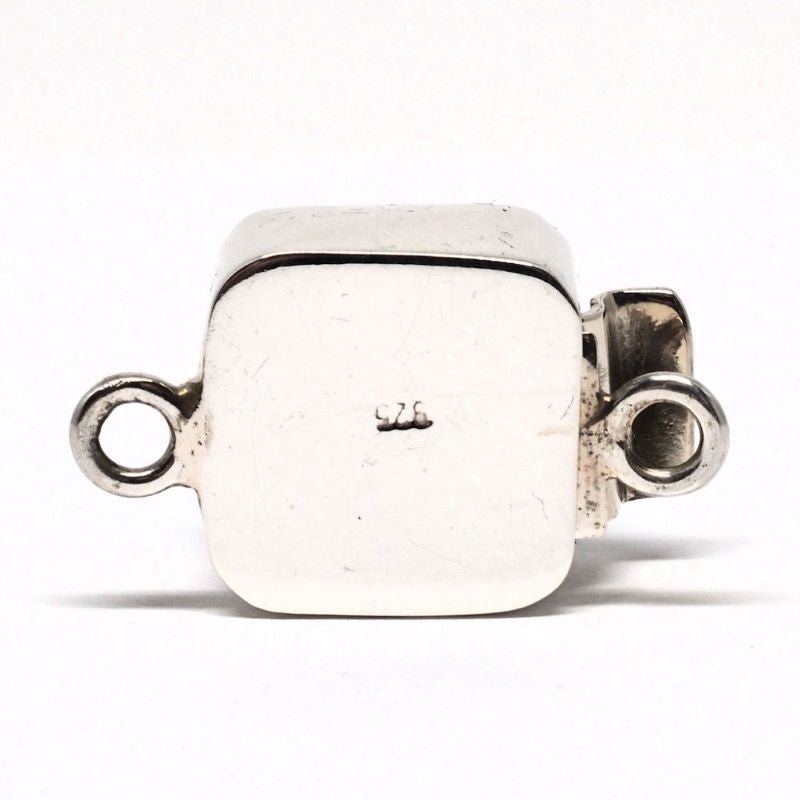 Light sapphire Swarovski square clasp