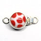 Small red polka dot clasp