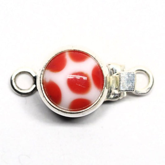 Small red polka dot clasp