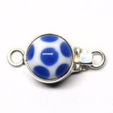 Small blue polka dot clasp