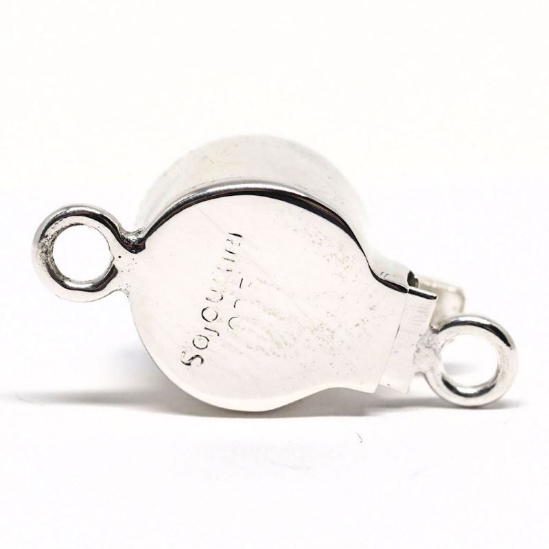 Small blue polka dot clasp