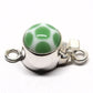 Small green polka dot clasp