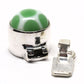 Small green polka dot clasp
