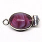 Candy pink oval swirl clasp
