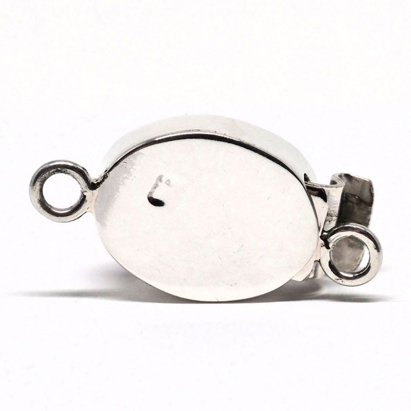 Candy pink oval swirl clasp
