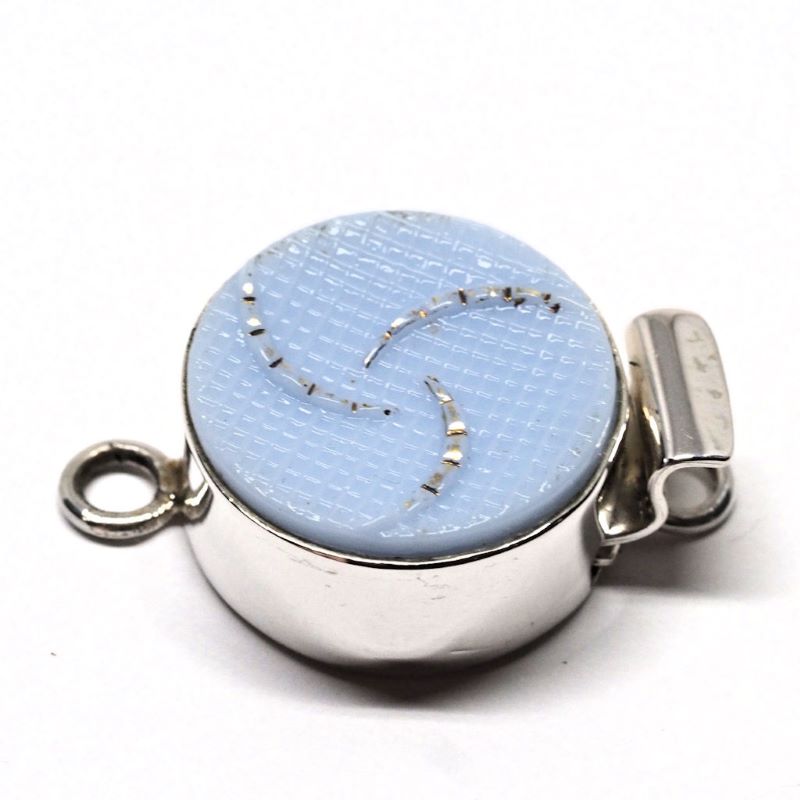 Light blue and silver helix clasp