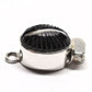 Silver feather clasp