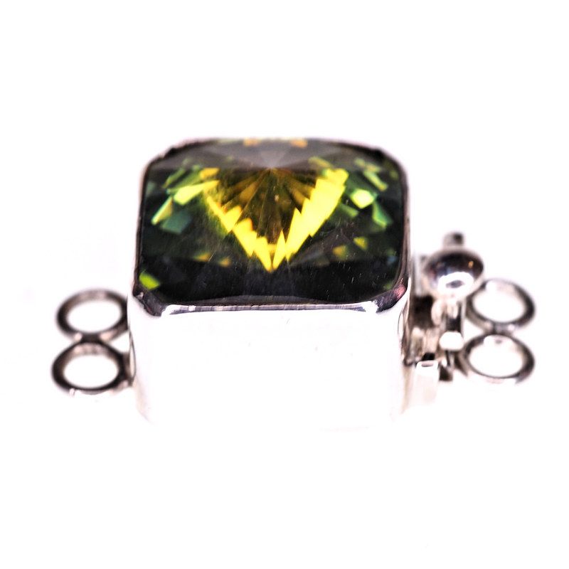 Swarovski Gold Sahara sterling silver box clasp