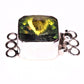 Swarovski Gold Sahara sterling silver box clasp