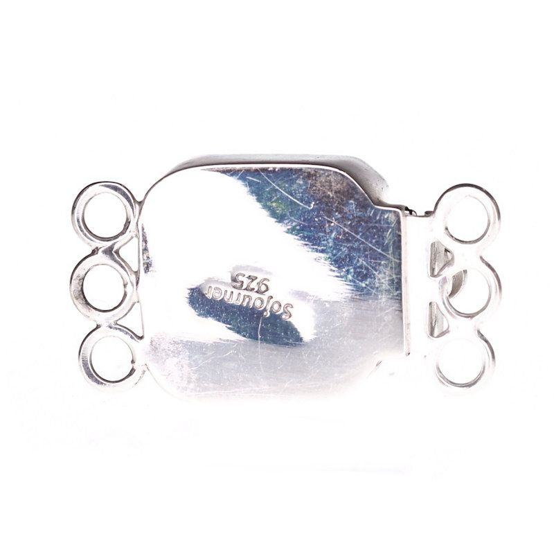 Swarovski Gold Sahara sterling silver box clasp