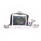 Swarovski Gold Sahara sterling silver box clasp