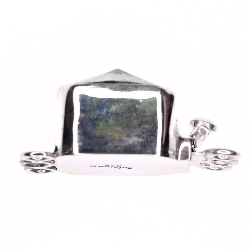 Swarovski Gold Sahara sterling silver box clasp