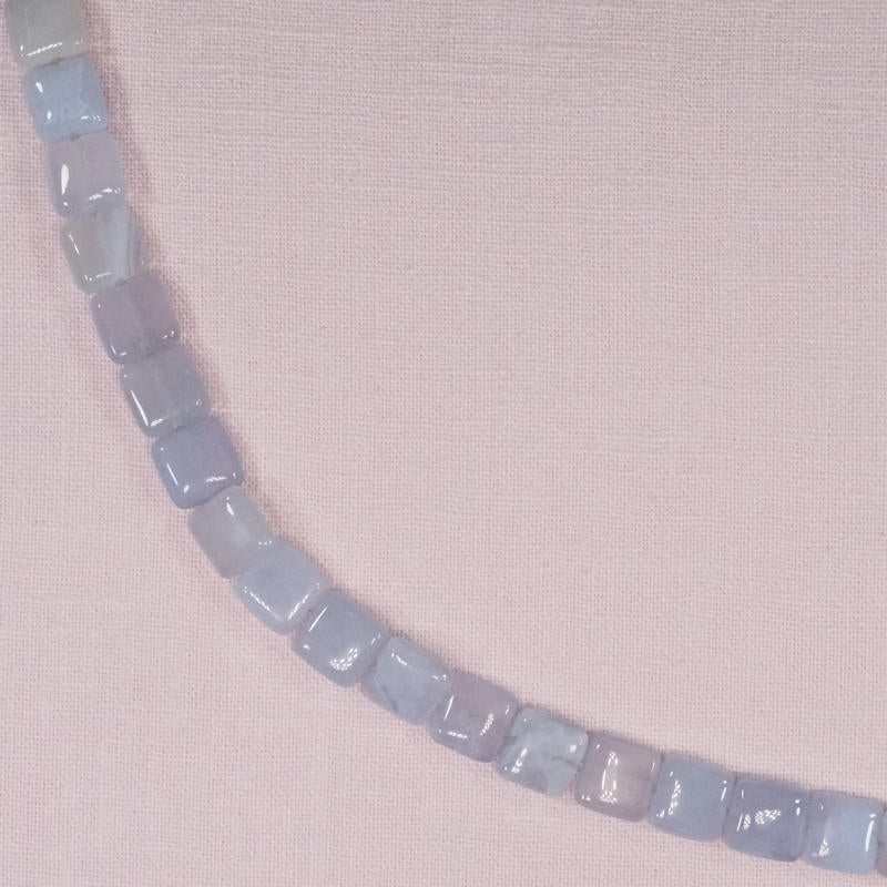 10 mm by 10 mm blue agate squares