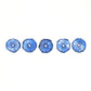 Vintage sapphire blue faceted rondelle