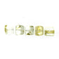 Yellow swirl square beads