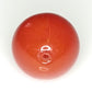 Hand-made dark orange glass beads