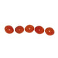 Hand-made smaller dark orange glass beads