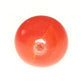 Hand-made smaller dark orange glass beads