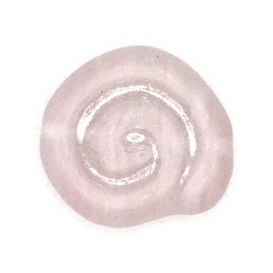 Frosted pink nautilus beads