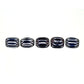 Traditional blue and white chevrons 20 mm