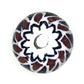 Traditional blue and white chevrons 20 mm