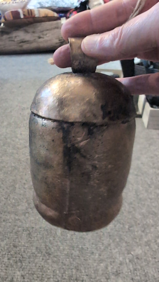 Hand-made copper bell, 5.5 inch