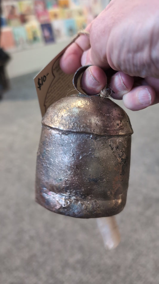 Hand-made copper bell, 4 inch