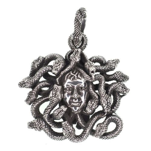 Sterling silver Medusa pendant