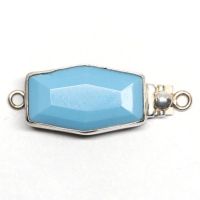 Faceted turquoise clasp