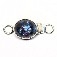 Faux blue opal clasp