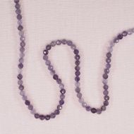 3 mm faceted amethyst round beads
