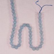 8 mm round aquamarine beads