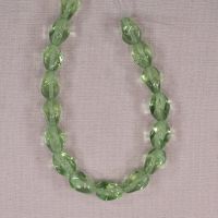 Light green four-sided diamond beads