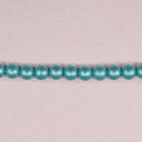 8 mm round vintage turquoise Czech glass beads