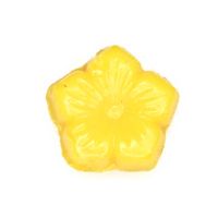 Vintage yellow tiny flower beads