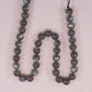 7 mm round labradorite beads