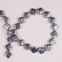 13 mm silver diamond pearls