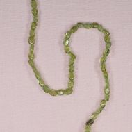 5 mm by 4 mm peridot oval beads