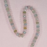 4 mm by 8 mm faceted beryl rondelles