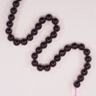 7 mm round garnet beads