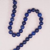 8 mm round lapis beads