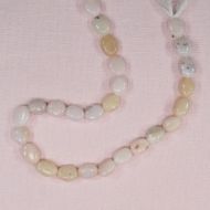 10 mm oval pink opal beads