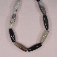 30 mm by 10 mm sardonyx oblong beads