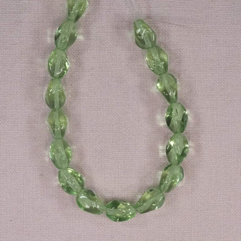 Light green four-sided diamond beads - Sojourner
